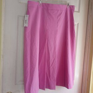 WORTHINGTON Sz 14T Skirt flat pleats NEW w/Tag $62 lilac pink